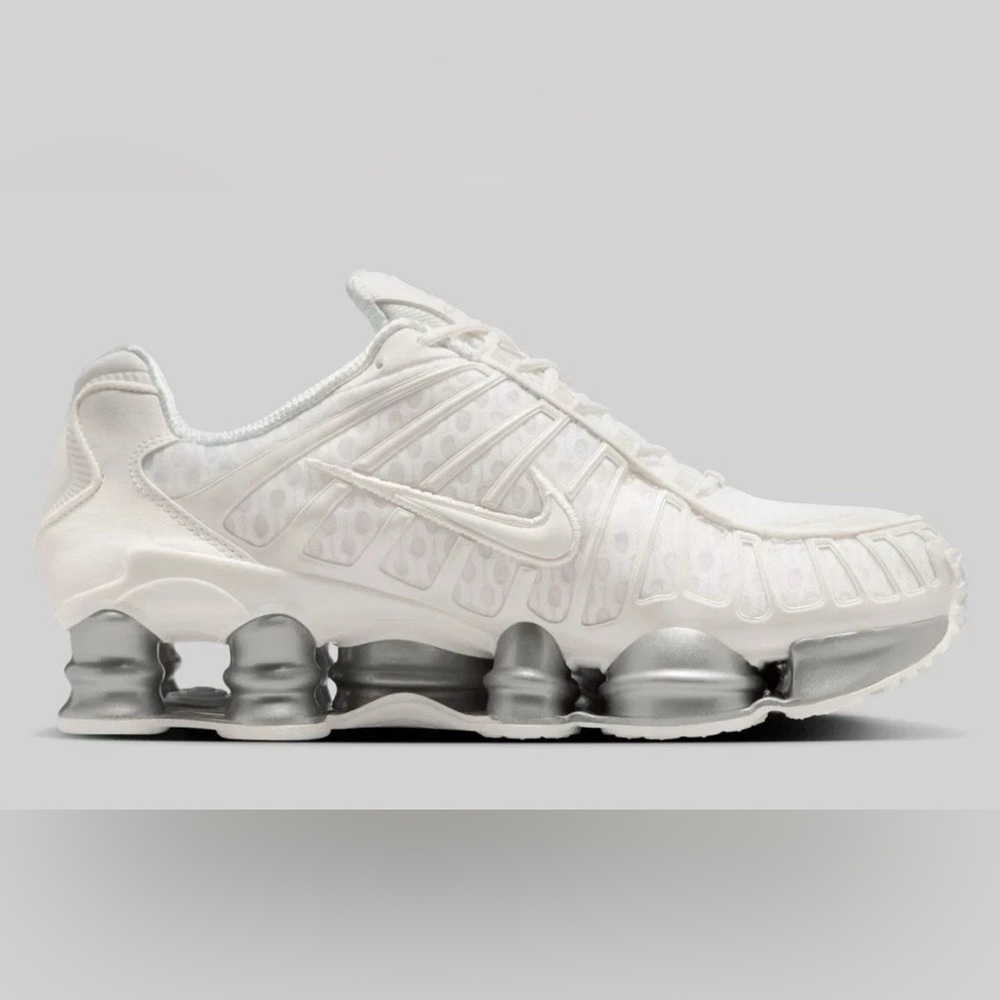 Nike 🔥 Shox TL Triple Sail White AR3566 103 Running Shoes Women’s Size 6 7 9.5 - Picture 4 of 16